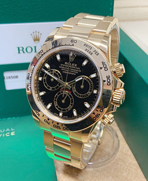Daytona 116508 Oro Giallo Black Dial