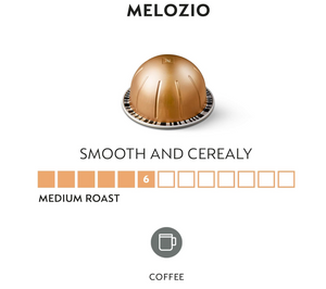 Nespresso Capsules Vertuo, Melozio, Medium Roast Coffee, 10 Count (Pack of 3) Coffee Pods, Brews 7.8oz.