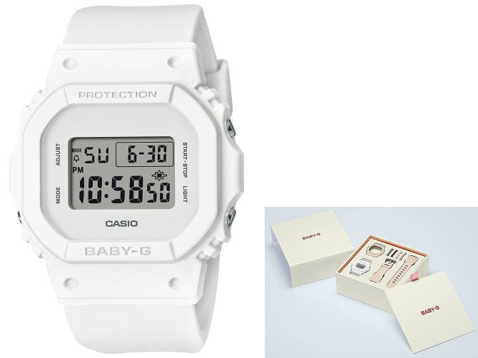 Casio Baby G Special Edt. + Extra Strap + Extra Bezel + 4 Extra Strap Loop Orologio Da Bambino