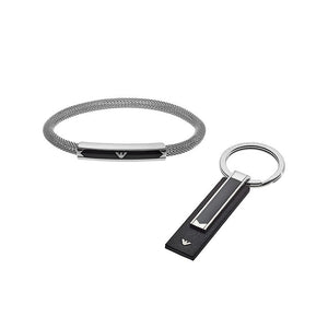EMPORIO ARMANI JEWELS Mod. PARURE Special Pack (Bracelet+ Keychain)