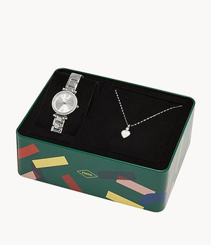 Fossil  Carlie Special Pack + Necklace Orologio Da Donna