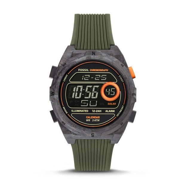 Fossil  Everett Solar Digital Orologio Da Uomo