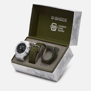 Casio G Shock Oak Alpine Camo Special Series Edt. Snow Camouflage + Extra Case &amp; Strap **Special Offer*** Men's Watch