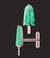 AMBROSINI JEWELS -  GEMELLI ARGENTO 925�� ghiacciolo finitura ros�� pietra verde