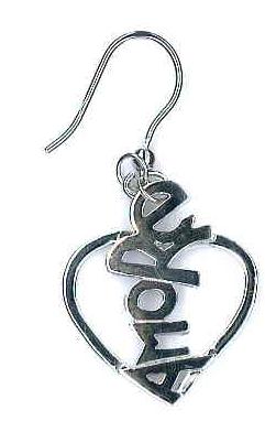 AMBROSINI JEWELS - 925 SILVER EARRINGS heart polished white finish