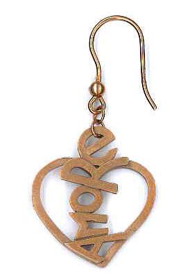 AMBROSINI JEWELS - 925 SILVER EARRINGS heart satin rose finish