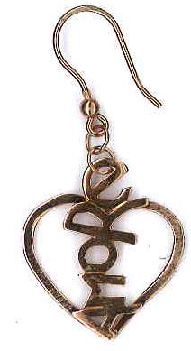 AMBROSINI JEWELS - 925 SILVER EARRINGS heart polished rose gold finish