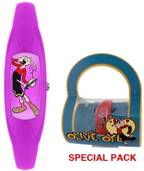 Olivia Purple Flowers Kids Watch