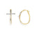 AMEN Mod. CIRCLE CROSS SILVER GOLD