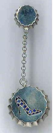 AMBROSINI JEWELS - 925 SILVER EARRINGS white finish cap with shoe stones