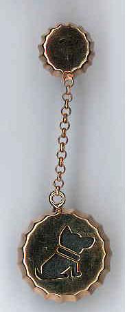 AMBROSINI JEWELS - ORECCHINI ARGENTO 925�� tappo finitura ros�� cane