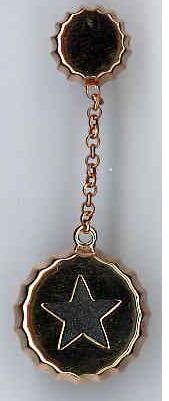 AMBROSINI JEWELS - ORECCHINI ARGENTO 925�� tappo finitura ros�� stella