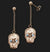 AMBROSINI JEWELS - ORECCHINI ARGENTO 925�� teschio finitura ros��