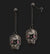 AMBROSINI JEWELS - ORECCHINI ARGENTO 925�� teschio finitura brunita