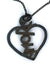 AMBROSINI JEWELS - PENDENTE ARGENTO 925�� cuore finitura brunita satinata