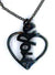 AMBROSINI JEWELS - PENDENTE ARGENTO 925�� cuore finitura brunita lucida