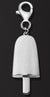 AMBROSINI JEWELS -  PENDENTE ARGENTO 925��  ghiacciolo finitura bianca pietra bianca piccolo (21x14 mm)