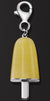 AMBROSINI JEWELS -  PENDENTE ARGENTO 925��  ghiacciolo finitura bianca pietra gialla piccolo (21x14 mm)