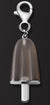 AMBROSINI JEWELS -  PENDENTE ARGENTO 925��  ghiacciolo finitura bianca pietra marrone piccolo (21x14 mm)