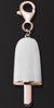 AMBROSINI JEWELS -  PENDENTE ARGENTO 925��  ghiacciolo finitura ros�� pietra bianca piccolo (21x14 mm)