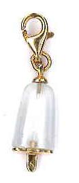 AMBROSINI JEWELS -  PENDENTE ARGENTO 925��  ghiacciolo finitura ros�� pietra ghiaccio piccolo (21x14 mm)