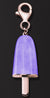 AMBROSINI JEWELS - 925 SILVER PENDANT icicle rose gold finish small purple stone (21x14 mm)
