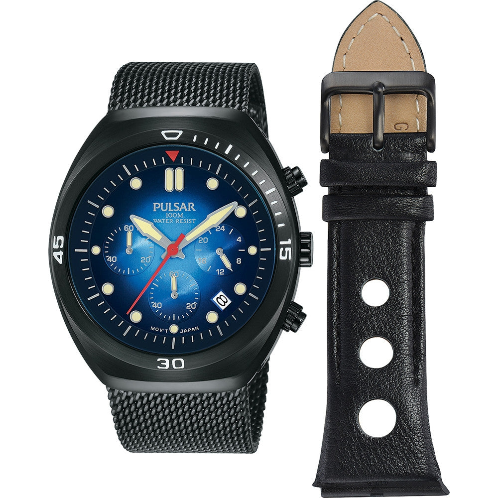 Pulsar  Pt3951 X2 Special Pack + Extra Strap Orologio Da Uomo