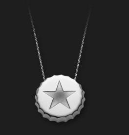 AMBROSINI JEWELS - PENDENTE ARGENTO 925�� tappo finitura bianca stella