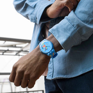 Swatch  Blue Sky By Vassily Kandinsky Orologio Da Uomo