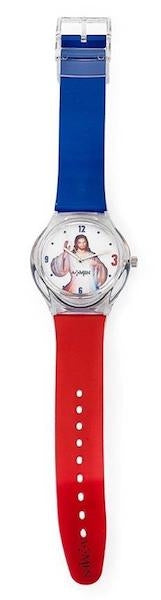 Amen  Gesù Rosso Blu Orologio Da Bambino